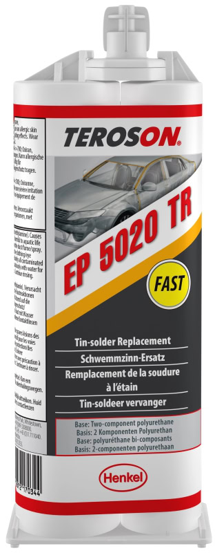 Preview: Henkel™ Teroson® EP 5020 TR Epoxidklebstoff, 50 ml, Grau, 2K, 2563339, Für die schnelle Nachbildung von Metalloberflächen