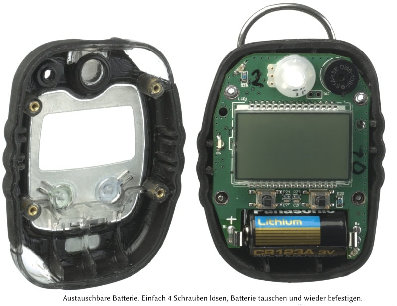 Preview: Dräger® Pac® 6000 Eingasmessgerät 8326321, Sensor: CO, IP 68 Staub & Wasserdicht, Mobiles Gaswarngerät für Kohlenstoffmonoxid (CO)