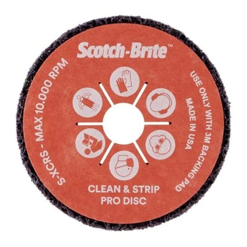 Preview: 3M™ Scotch-Brite™ XT-DB Pro 51880, Ø 115 mm, ø 22 mm, P100, S, Extra coarse, 10.000 U./Min., Grobreinigungsscheibe, Für Reinigungs- und Finisharbeiten