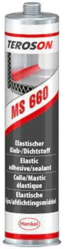 Preview: Henkel™ Teroson® MS 660 Silanmodifizierter Polymer Kleb-/ Dichtstoff, 310 ml, Transparent, 2426978, Für flexible Nahtstellen und Verbindungen