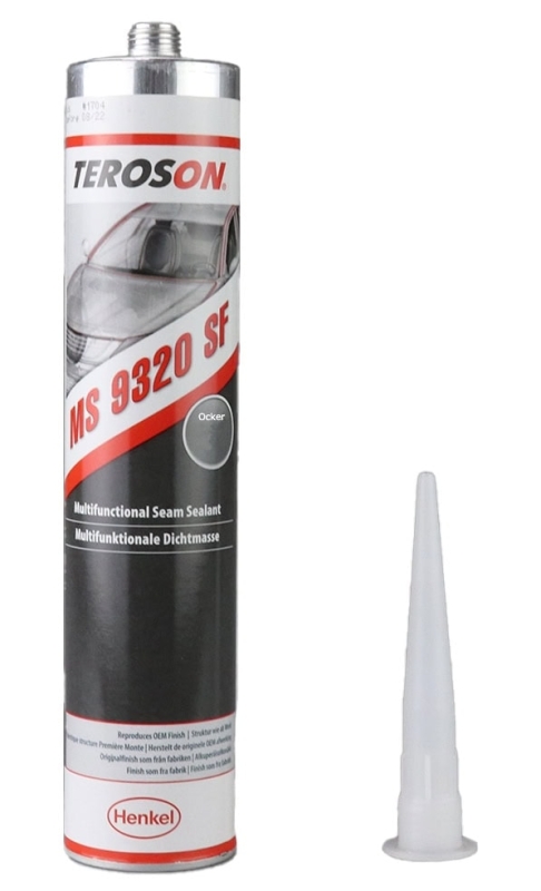 Preview: Henkel™ Teroson® MS 9320 SF Silanmodifizierter Polymer Kleb-/ Dichtstoff, 300 ml, Ocker, Thixotrop, 1K, 2558390, Schnell Aushärtend