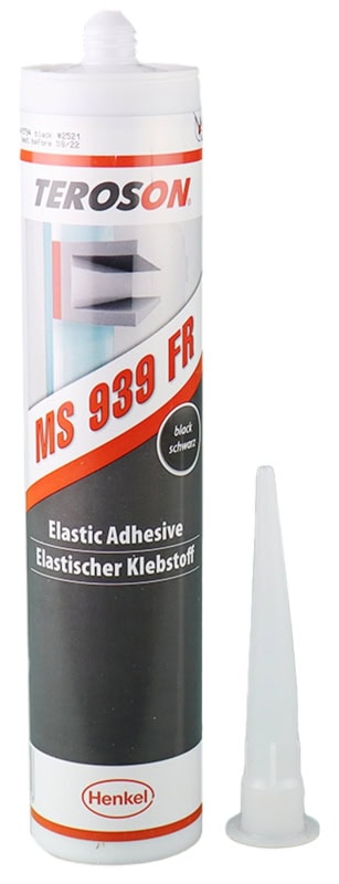 Preview: Henkel™ Teroson® MS 939 FR Silanmodifizierter Polymer Kleb-/Dichtstoff, 290 ml, Schwarz, Thixotrop, 1K, 2504815, Schwer Entflammbar