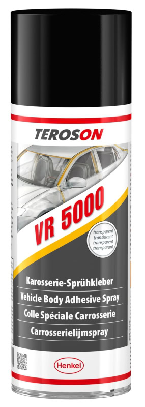 Preview: Henkel™ Teroson® Karosserie Kontaktklebstoff Spray VR 5000, 400 ml, Spühdose, Grau, 860240, Rund ums Fahrzeug einsetzbar