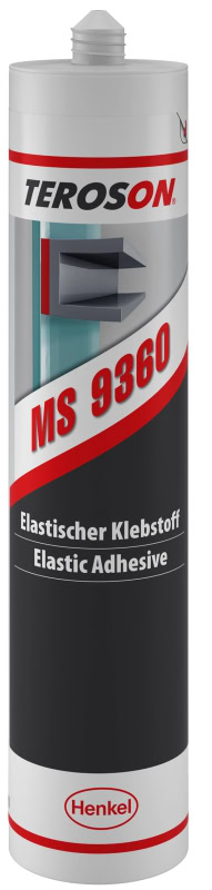 Preview: Henkel™ Teroson® MS 9360 Silanmodifizierter Polymer Kleb- und Dichtstoff, 310 ml, Schwarz, 2969777, Hohe Festigkeit