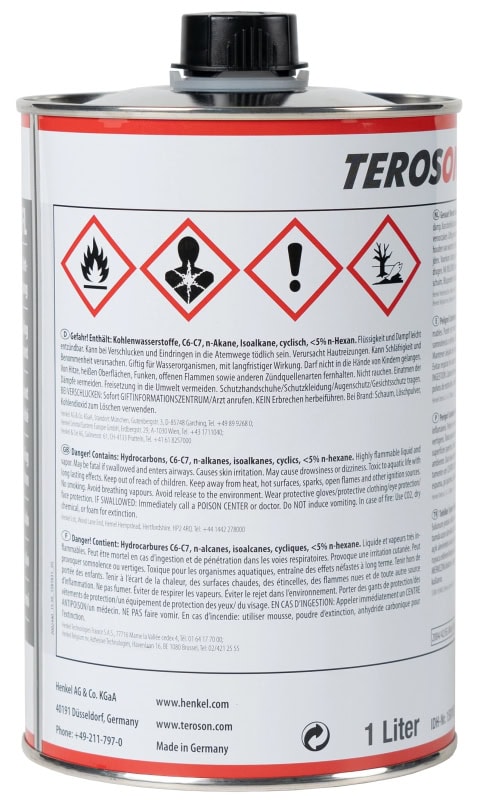 Preview: Henkel™ Teroson® VR 10 Reininger/ Primer, 1 L, Transparent, 1581831, Zur Vorbehandlung vor dem Kleben und Abdichten