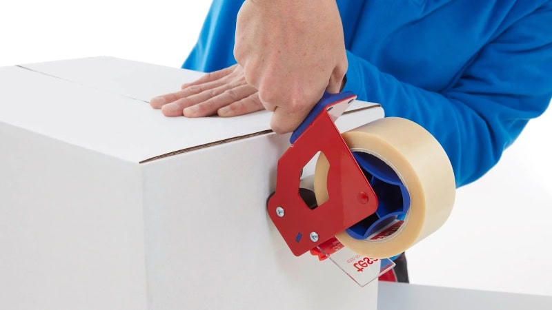 Preview: tesapack® PVC Verpackungsklebeband 4100, 75 mm x 66 m, 0,065 mm, Transparent, Für mittelschwere Versandkartons bis 20 Kg