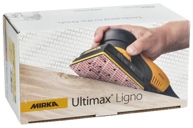 Preview: Mirka® Ultimax® Ligno Schleifstreifen UL6BK05040, 81 mm x 133 mm, P40, Multilochung, Kletthaftend, Latex Papierschleifstreifen mit Keramik- & Aluminiumkorn, Ideal für Holzschleifarbeiten