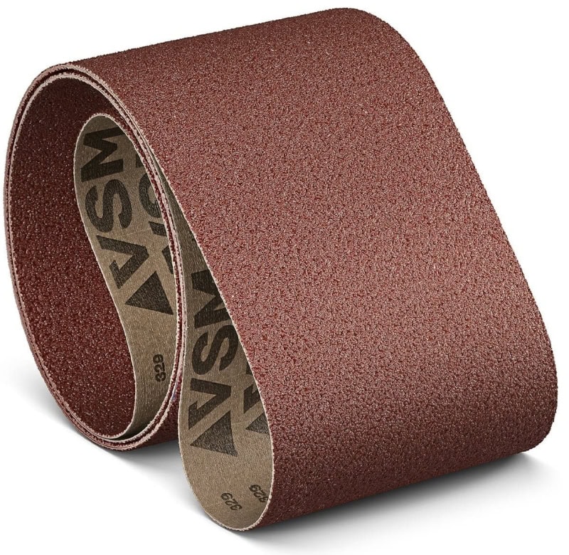 Preview: VSM COMPACTGRAIN (AO) KK718X 736687, 630 mm x 2620 mm, A, P120, X-Polyester, Ausführung (E07), Rot-braun, Breitschleifband mit Aluminium, Für Edelstahl