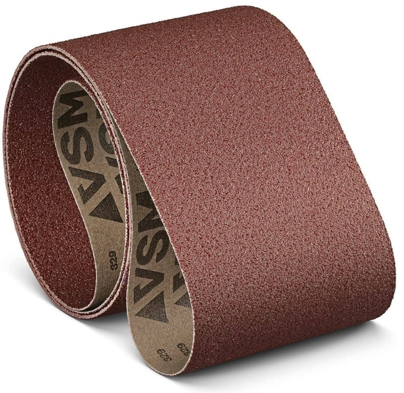 Preview: VSM COMPACTGRAIN (AO) KK718X 772405, 630 mm x 2620 mm, A, P240, X-Polyester, Ausführung (E07), Rot-braun, Breitschleifband mit Aluminium, Für Edelstahl