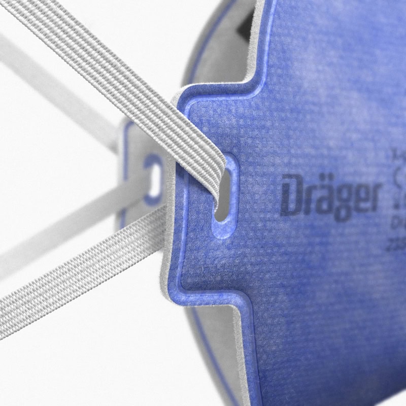 Preview: Dräger® X-plore® 1710 FFP1 NR D 3951080, Universalgröße, Hygienisch einzelverpackt, Wirksamer Schutz gegen Stäube und Partikel bei hohem Tragekomfort