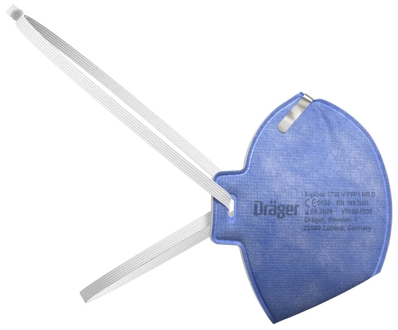 Preview: Dräger® X-plore® 1710V FFP1 NR D 3951081, Universalgröße, Ausatemventil, Hygienisch einzelverpackt, Wirksamer Schutz gegen Stäube und Partikel bei hohem Tragekomfort