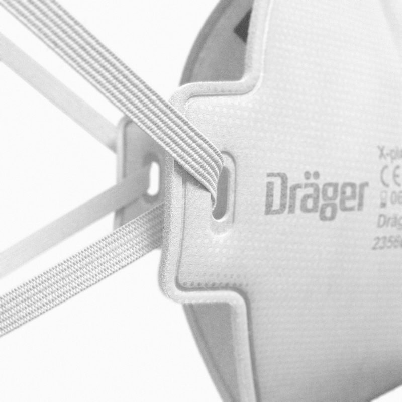 Preview: Dräger® X-plore® 1730 FFP3 NR D Atemschutzmaske / Partikelmaske 3951086, Hygienisch einzelverpackt, Wirksamer Schutz gegen Feinstäube und Partikel bei hohem Tragekomfort