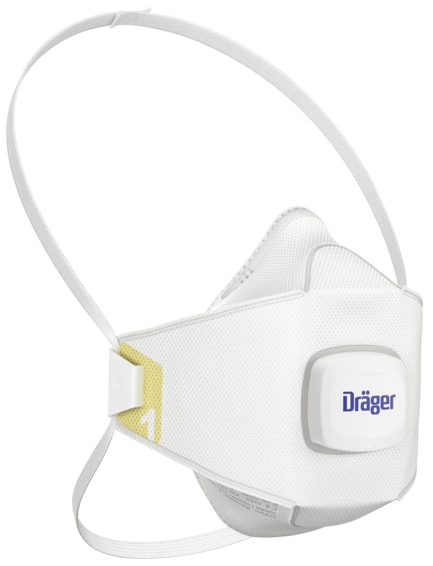 Preview: Dräger® X-plore® Atemschutzmaske / Partikelmaske 1910V FFP1 NR D 3951916, Größe S, Ideal für Brillenträger, Hygienisch einzelverpackt, Wirksamer Schutz gegen Stäube und Partikel bei hohem Tragekomfort