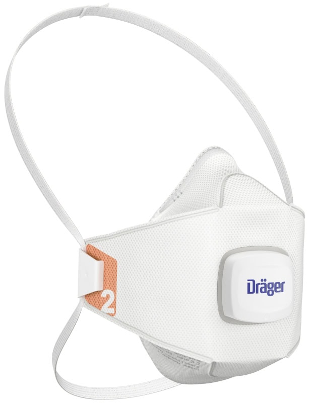 Preview: Dräger® X-plore® Atemschutzmaske / Partikelmaske 1920V FFP2 NR D 3951926, Größe S, Ideal für Brillenträger, Hygienisch einzelverpackt, Wirksamer Schutz gegen Stäube und Partikel bei hohem Tragekomfort