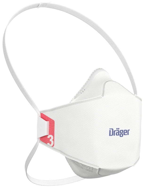 Preview: Dräger® X-plore® 1930 FFP3 NR D Atemschutzmaske / Partikelmaske 3951931, Größe S, Ideal für Brillenträger, Hygienisch einzelverpackt, Wirksamer Schutz gegen Stäube und Partikel bei hohem Tragekomfort