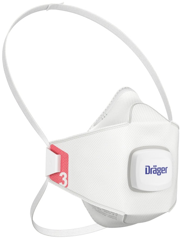 Preview: Dräger® X-plore® Atemschutzmaske / Partikelmaske 1930V FFP3 NR D 3951936, Größe S, Ideal für Brillenträger, Hygienisch einzelverpackt, Wirksamer Schutz gegen Stäube und Partikel bei hohem Tragekomfort