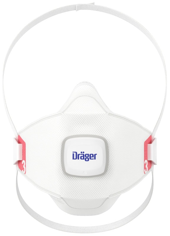 Preview: Dräger® X-plore® Atemschutzmaske / Partikelmaske 1930V FFP3 NR D 3951936, Größe S, Ideal für Brillenträger, Hygienisch einzelverpackt, Wirksamer Schutz gegen Stäube und Partikel bei hohem Tragekomfort