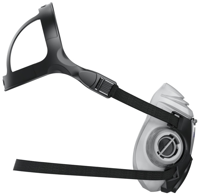 Preview: Dräger® X-plore® 3300 Gasmaske / Halbmaske Handwerker Set 3701431, Größe S, P3 R D Partikelfilter, Soft TPE, Dräger® Bajonett-Klick Filteranschluss
