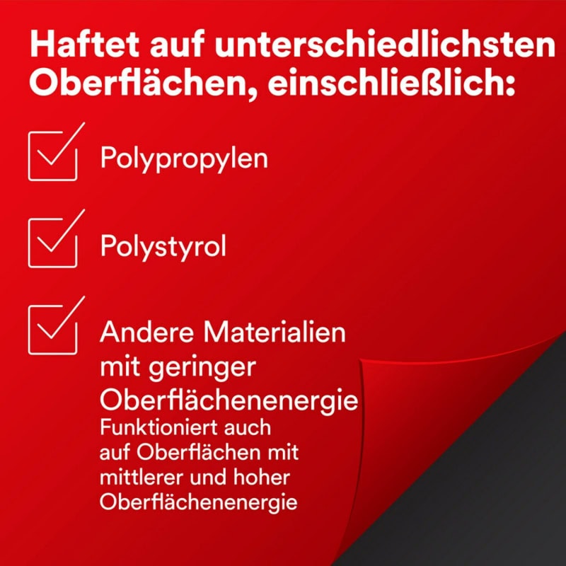 Preview: 3M™ VHB™ LVO-110BF Doppelseitiges Klebeband LVO-110/1219/33, 1219 mm x 33 m, 1,1 mm, Schwarz, Folien Abdeckung, Geringe VOC Werte, Für KFZ Bau und Haushaltselektronik