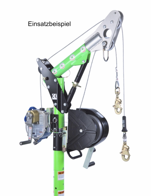Preview: 3M™ DBI-SALA® Winde Digital Serie 100 Power Drive mit Seil 8518567, 21,3 m Länge (18 m effektiv), Nabenantrieb für Akkubohrer, Verzinktes Stahlseil, Abnehmbarer Griff, 13,80 Kg, Für den Einsatz mit mobilen Hebesystemen