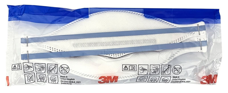 Preview: 3M™ Aura™ Medizinische Atemschutzmaske 1872V+ FFP2 NR D mit Cool-Flow Ausatmenventil, Chirurgische Maske nach EN14683, Medizinvariante, Hygienisch einzelverpackt