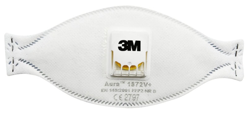 Preview: 3M™ Aura™ Medizinische Atemschutzmaske 1872V+ FFP2 NR D mit Cool-Flow Ausatmenventil, Chirurgische Maske nach EN14683, Medizinvariante, Hygienisch einzelverpackt