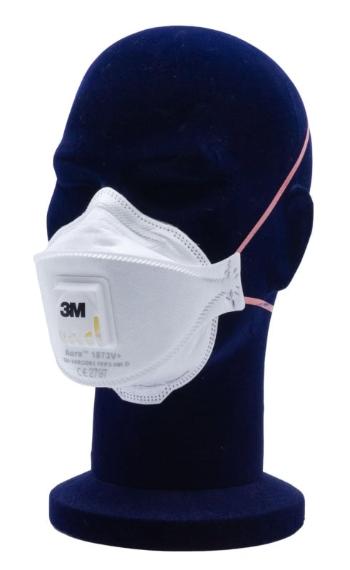 Preview: 3M™ Aura™ Medizinische Atemschutzmaske 1873V+, FFP3 NR D mit Cool-Flow Ausatmenventil, Chirurgische Maske nach EN14683, Medizinvariante, Hygienisch einzelverpackt