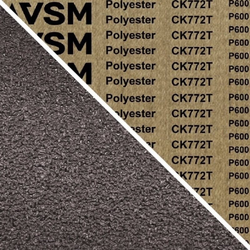 Preview: VSM COMPACTGRAIN (SIC) CK772T 707810, 150 mm x 2500 mm, S, P800, T-Polyester, Ausführung (E07), Grau, Schmalband mit Siliziumkarbid Granulat, Für Edelstahl und NE-Metalle