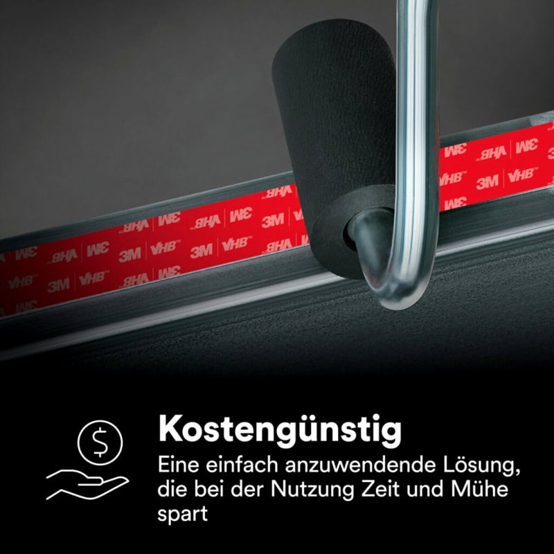 Preview: 3M™ VHB™ LVO-160BF Doppelseitiges Klebeband LVO-160/25/33, 25 mm x 33 m, 1,6 mm, Schwarz, Folien Abdeckung, Geringe VOC Werte, Für KFZ Bau und Haushaltselektronik