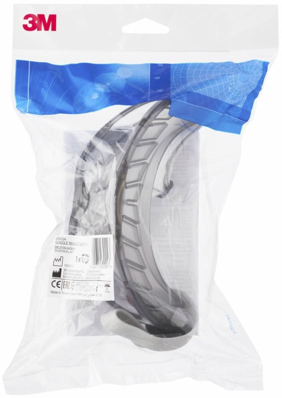 Preview: 3M™ 2890SA, Klar, AF/UV, 2C-1.2 3M 1 FT N, Gasdichte Vollsichtbrille aus Acetat