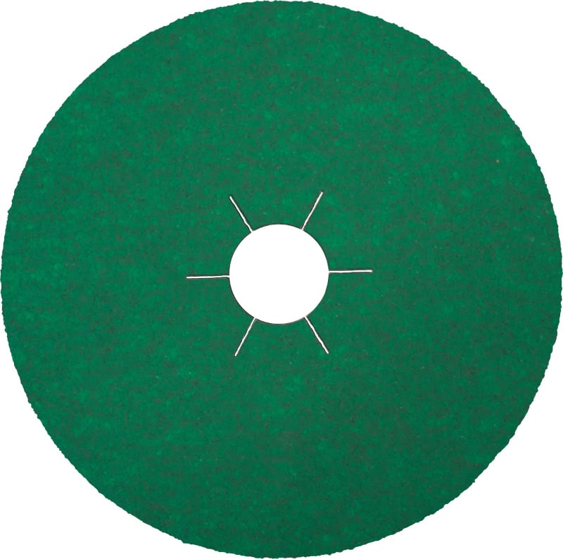Preview: KLINGSPOR FS 966 ACT Fiberscheibe 316498, Ø 180 mm x ø 22 mm, P36, 6-fach Schlitz = Ausführung (30), K, Keramikkorn, Für Edelstahl Schleifanwendungen