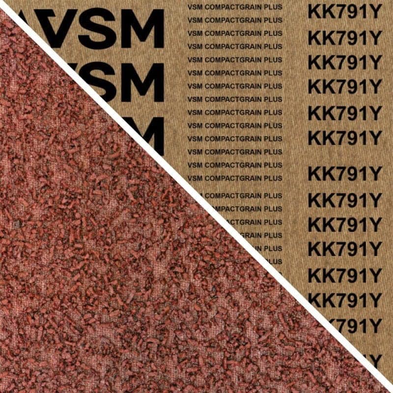 Preview: VSM COMPACTGRAIN PLUS KK791Y 709907, 150 mm x 3500 mm, A, P400, Ausführung (E07), Y-Polyester, Rot-braun, Schmalband mit Aluminium Granulat, Für Edelstahl und Superlegierungen