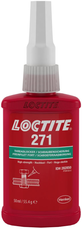 Preview: Henkel™ Loctite® 271 Schraubensicherung, 50 ml, Rot, Fest, 282850, Universell einsetzbar