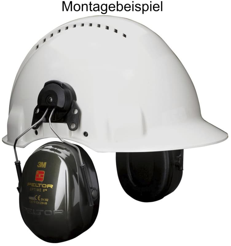 Preview: 3M™ Peltor™ Optime™ II H520P3E, SNR = 30 dB, Grün/Schwarz, Helmkapselgehörschutz für sehr laute Arbeitsumgebungen