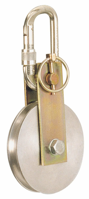 Preview: 3M™ Protecta® Umlenkrolle für beengte Räume AT052/1, 8000048, 0,91 Kg, Verzinkter Stahl, Für 13 mm Sicherungsseile von Winden und HSG