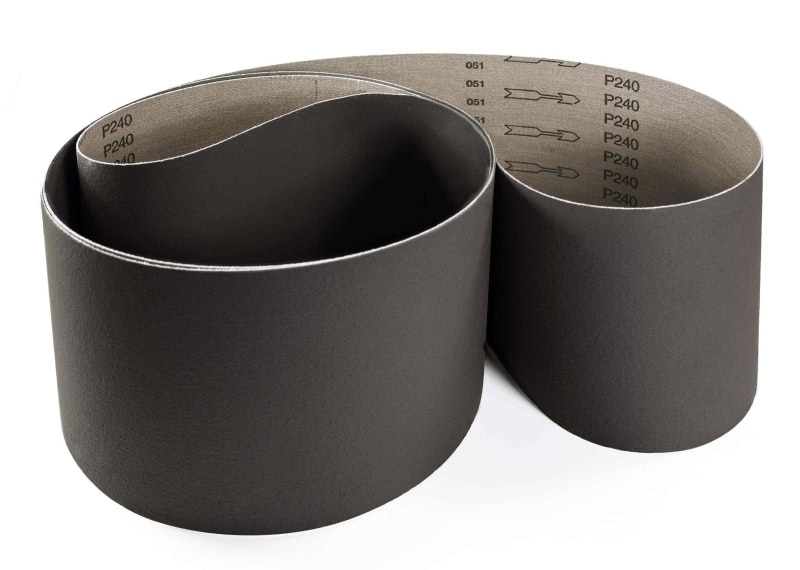 Preview: VSM Ilumeron RK700X 708793, 150 mm x 3000 mm, A, P400, X-Polyester, Ausführung (E08), Anthrazit, Schmalband mit Aluminiumkorn, Für Edelstahl und Aluminium