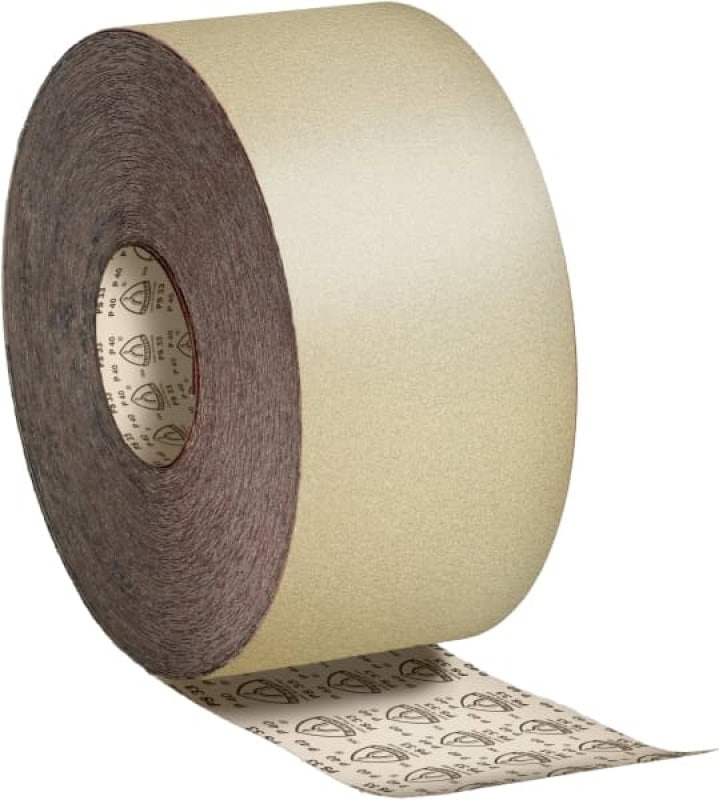 Preview: KLINGSPOR PS 33 B Papier Schleifrolle 145520, 115 mm x 50 m, P400, A, Ohne Haftung, Aluminiumkorn, Für Farbe, Lack und Spachtelmasse