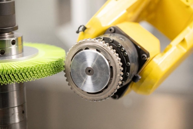 Preview: 3M™ Scotch-Brite™ Präzisions Radialborstenbürste Einzelsegmente PN-RB 7100374924, Ø 194 mm, 120+, Typ C (Gebogene Borsten), Ohne Adapter, Grau, 6.000 U./Min., Für Reinigungs- und Entgratungsarbeiten