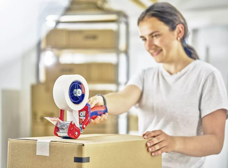 Preview: tesa® 4313, 150 mm x 500 m, 0,107 mm, Braun, PV 10, Recycling freundlich, Sortenrein, FSC® Papier Verpackungsklebeband aus verantwortungsvollen Quellen