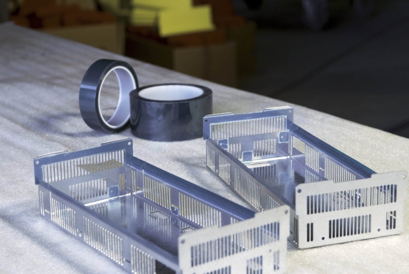 Preview: tesa® Silikon Abdeckband 50625, 50 mm x 66 m, 0,05 mm, Blau, PET Band für Pulverbeschichtungen