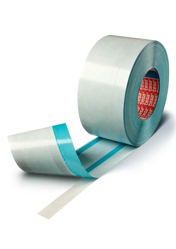 Preview: tesa EasySplice ® 51150, 63 mm x  55 m, 0,1 mm, Blau, PV 01, FastLine, Doppelseitiges repulpierbares Klebeband