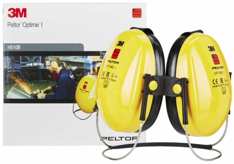Preview: 3M™ Peltor™ Optime™ I 510B, SNR = 26 dB, Gelb/Schwarz, Nackenbügel Kapselgehörschutz für laute Arbeitsumgebungen