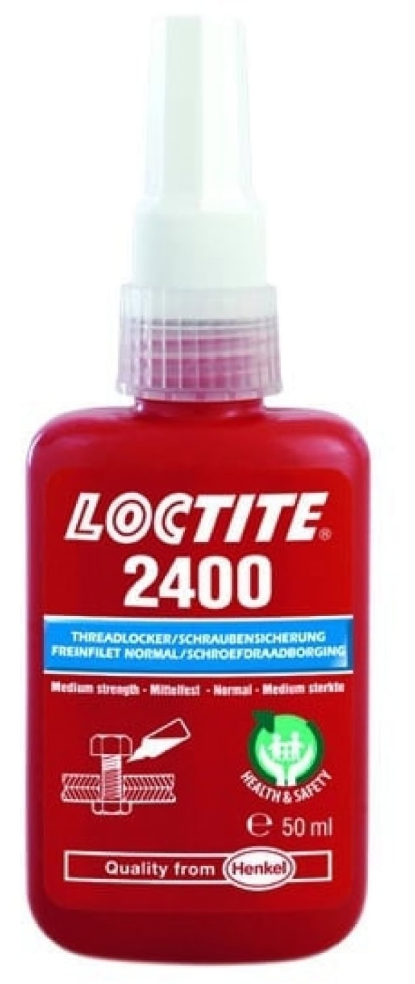 Henkel™ Loctite® 2400 Schraubensicherung, 50 ml, Blau, 1947402, Mittelfest