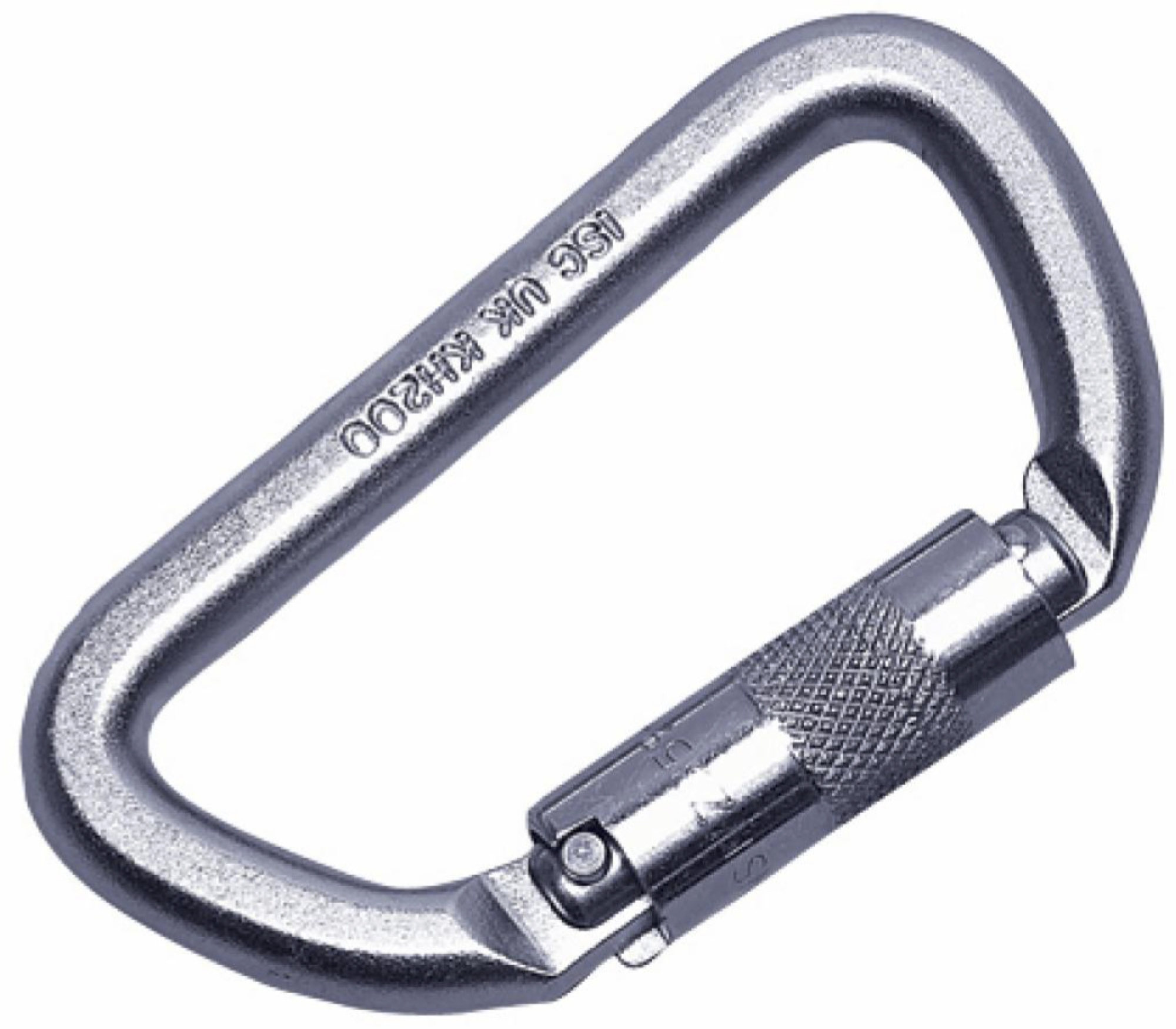 3M™ DBI-SALA® Selbstverschließender Karabiner 2000127, Edelstahl, D-Form, 0,32 Kg, 22 kN, 18 mm Öffnung, Automatische Verschlusssicherung, Drehverschluss, Für sichere Verbindungen im Absturzsicherungssystem