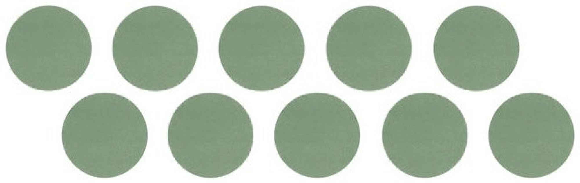 Mirka® Iridium SR 2430909996, Ø 32 mm, P5000, S, Gelb, Klebefilmhaftend, Polyesterfilm, Schleifblüten mit Siliziumkarbidkorn, Für Finisharbeiten