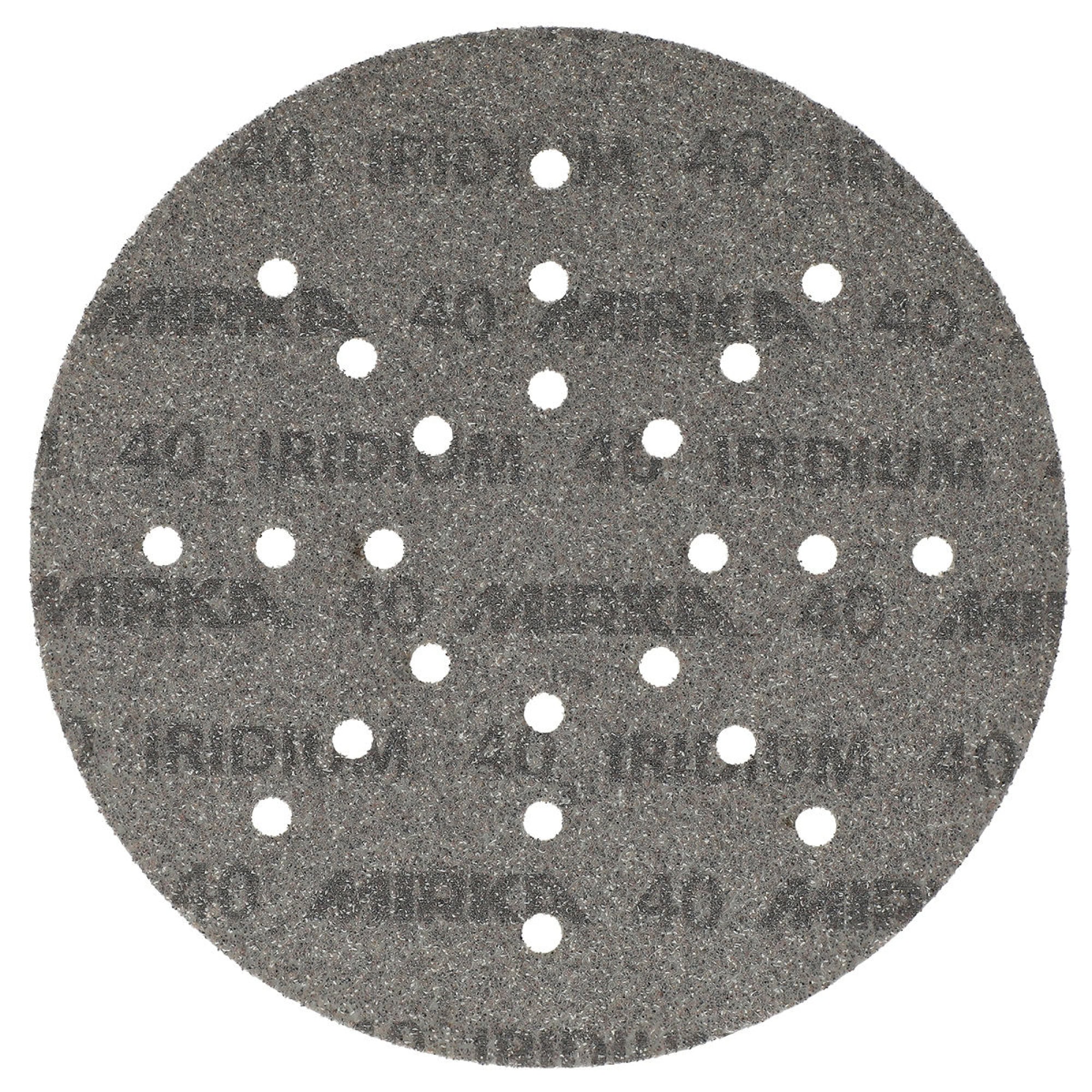 Mirka® Iridium® 2468002518, Ø 225 mm, P180, Multilochung, Kletthaftend, Schleifscheibe mit Keramik- und Aluminiumkorn