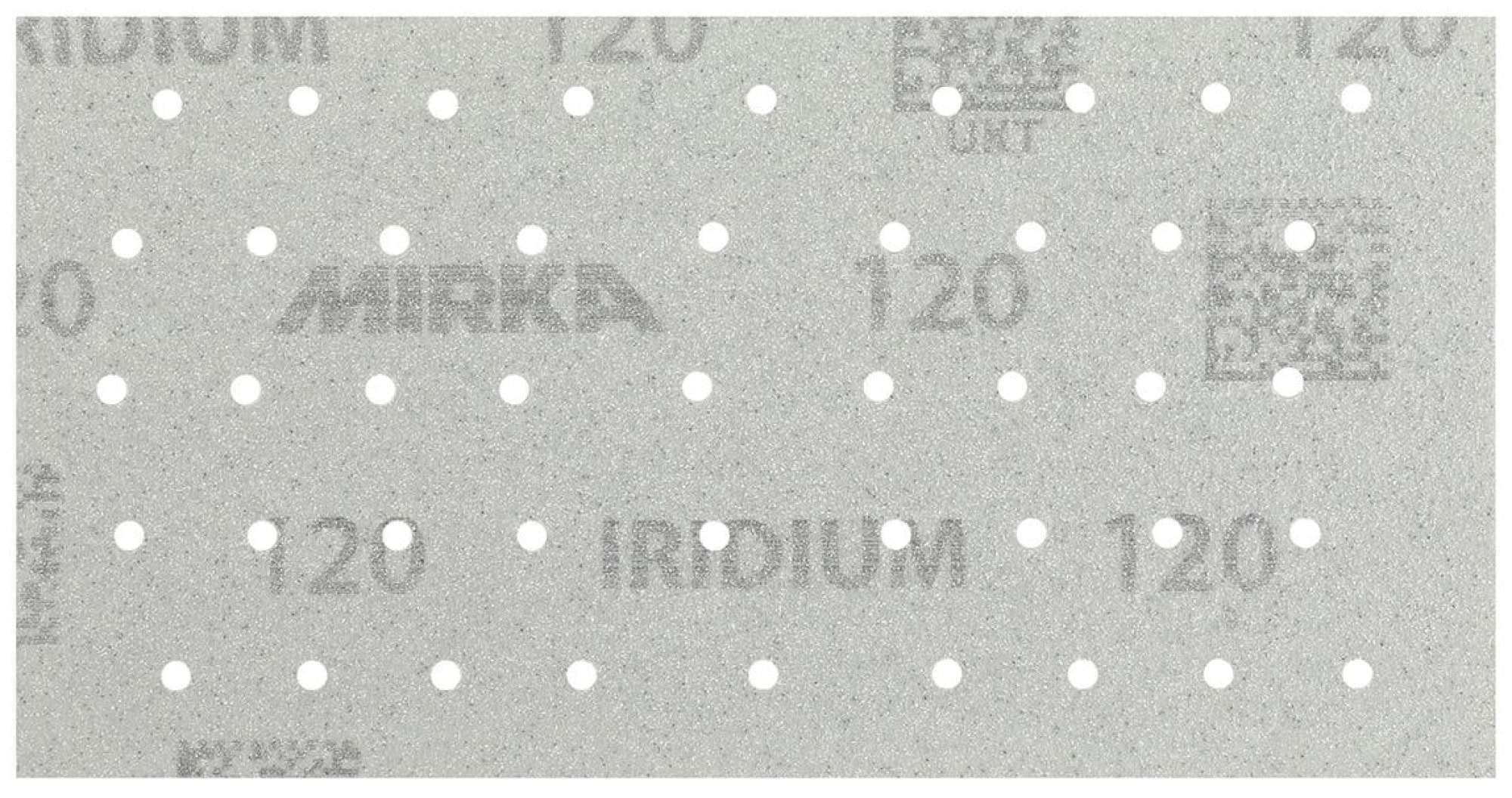 Mirka® Iridium® 246AP05015, 93 mm x 180 mm, P150, Multilochung, Kletthaftend, Schleifstreifen mit Keramik- und Aluminiumkorn