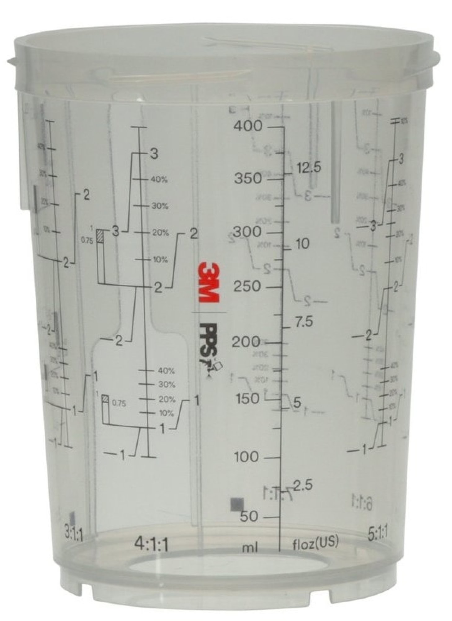 3M™ PPS™ Kit 26112, 0,4 Liter, 200 µm, PPS™ 2.0 Mittleres Einweg-Becher Set zum Anmischen/Abmessen oder zum Schützen der Lacke bei Nichtgebrauch