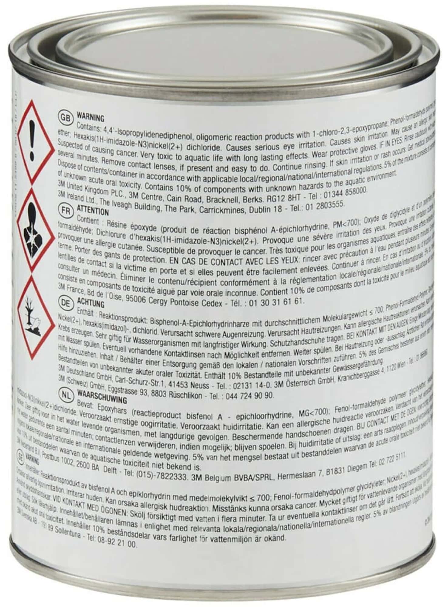 3M™ Scotch-Weld™ SW 2214 HT/NF, High Temperature New Formular, 946 ml, Grau, Hochtemperatur 1-Komponenten-Konstruktionsklebstoff