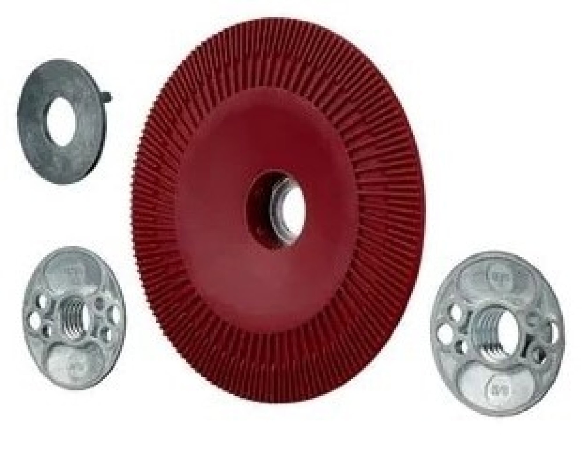 3M™ Cubitron™ II 982CX Pro KIT 07095, 3x Scheiben 982CX PRO in 115 mm mit Korn 36 + 115 mm Hochleistungs Stützteller